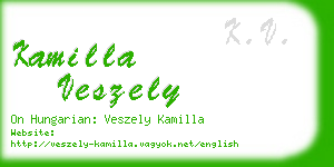 kamilla veszely business card